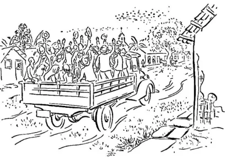 Fig. 14 Ilustração de Percy Lau para a 1ª edição de Vila dos Confins.  1956, p.245 