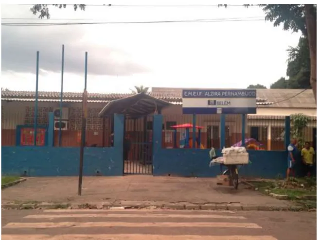 Figura 3 – Foto da Escola Alzira Pernambuco – Belém-Pará. Fonte: Pesquisa de campo 