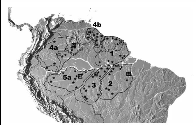Figura 3 – Distribuição geográfica dos espécimes de Campylorhamphus procurvoides  estudados