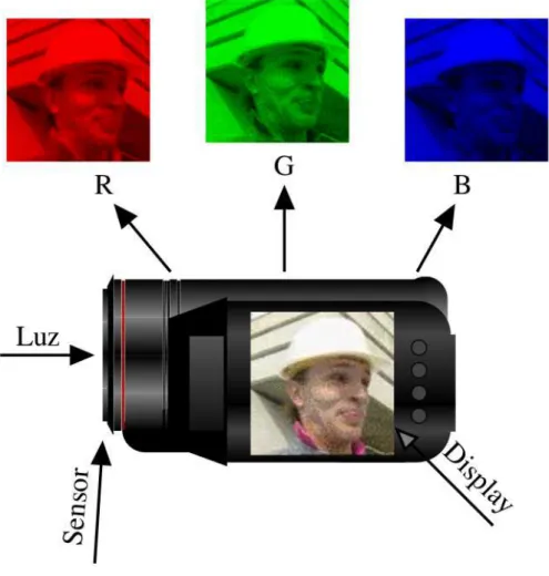 Figura 5 Ű Exemplo de captura de imagem para o formato RGB.