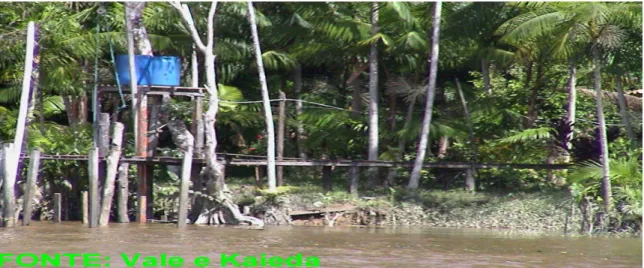 FIGURA 11 : Armazenamento de água nas comunidades estudadas, ilha Murutucu,  Belém-Pa
