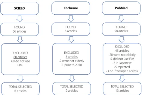 Figure 1 - Scheme of search and selection of articles
