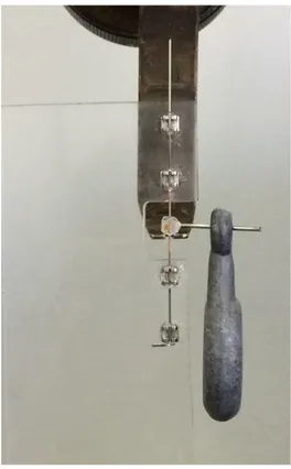 Figure 2. Friction test with conventional metal bracket.