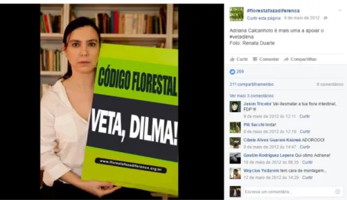 Figura 9-  Adriana Calcanhoto veta Dilma 