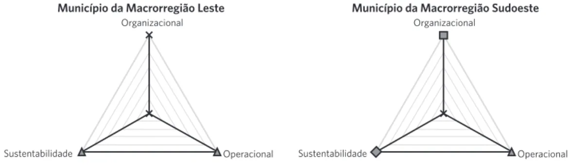 Figura 2. Capacidade de gestão da Vigilância Epidemiológica dos municípios selecionados para o estudo de caso