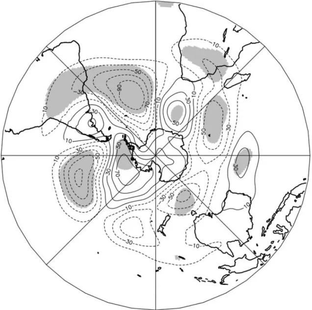 Figure 10 - Composite of H200 anomalies for demise events of the PWS marked by phase 4 or 5 (g3 group)