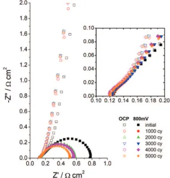 Figure 6. IL-TEM images before and after the anode AST 5000 cyclings.