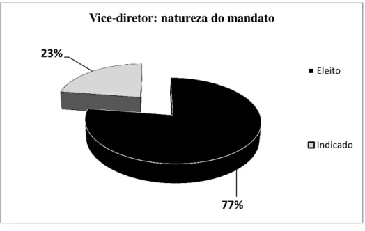 Figura 10: Natureza dos mandatos dos Vice-diretores. 