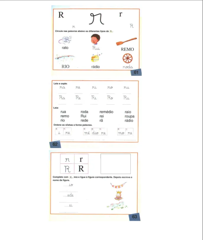 Fig. 8: Atividades referentes ao grafema R  Fonte: ALMEIDA, 1996. 