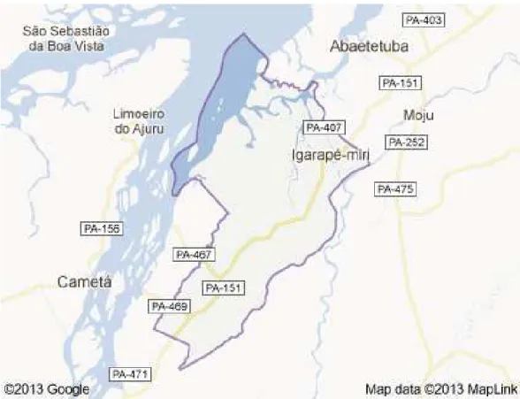 Figura 1- Mapa do Município 