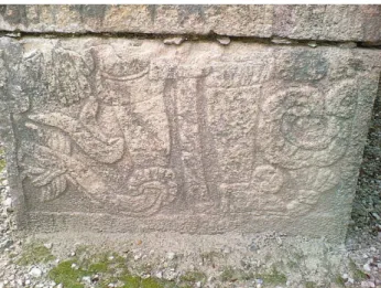 FIGURA 8. Tezcatlipoca  representado en Chichén Itzá. 