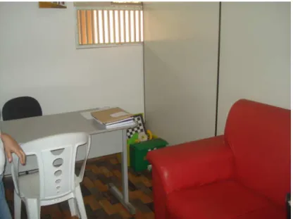 Figura 19 - Foto da sala de atendimento de Psicologia do CRAS Algodoal 