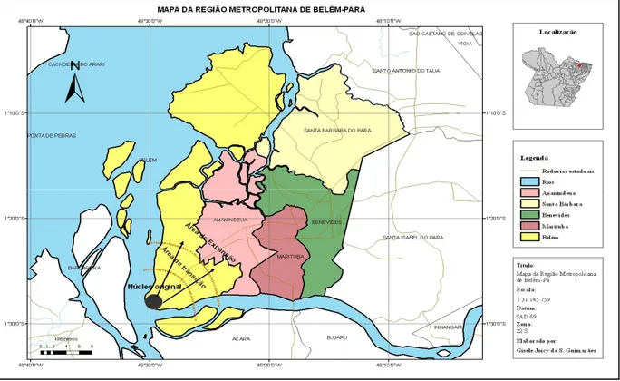 Figura 7 – A Região Metropolitana de Belém