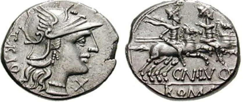 Figura 5: Denário romano, 136 a.C. 