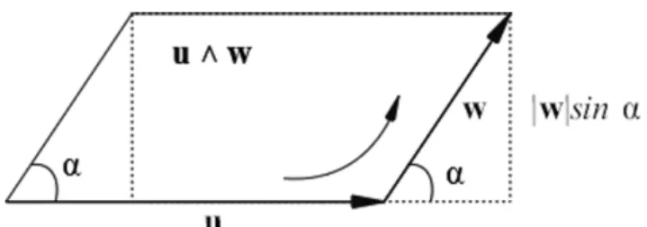 Figura 6: Representação geométrica do módulo de um bivetor. ⌋ : V p (R 3 ) × V q (R 3 ) −→ V q−p (R 3 ) A p ⌋B q 7−→ C q−p