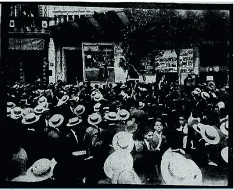 Figura 2: Protesto dos estudantes contra Staffa. Ao fundo, o Cinema Parisiense. Fonte: O Imparcial, de 17 de maio de  1913, p.5.