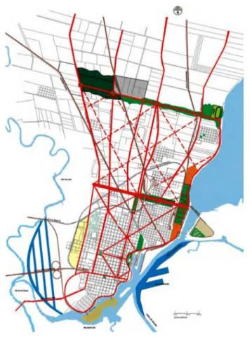 Figura 5 – Reconstrucción cartográfica de Plan de Urbanización de 1927
