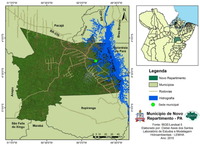 Figura 2- Localização de Novo Repartimento (Pará).