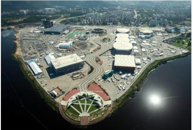 Figura 2 -  O Parque Olímpico e sua “arquitetura nômade” – A mudança do planejamento de um século [Agenda 21] 