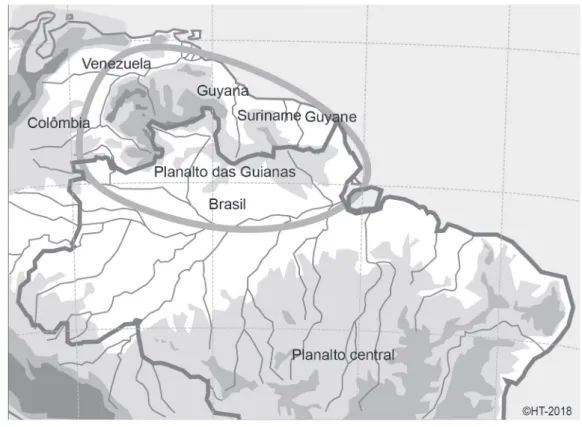 Figura 1 - Situação da Guiana brasileira