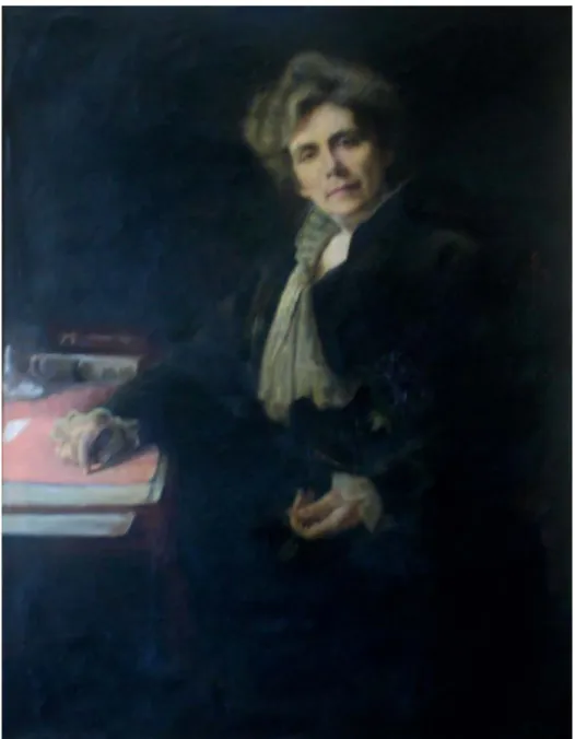 Figura 2 – Retrato a óleo de Júlia Lopes de Almeida executado por Richard  Hall, em Paris, em 1914