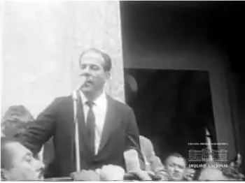 Figure 2 – Goulart’s speech. National Agency Atualidades newsreel no.16 (1963), 07min.03  sec