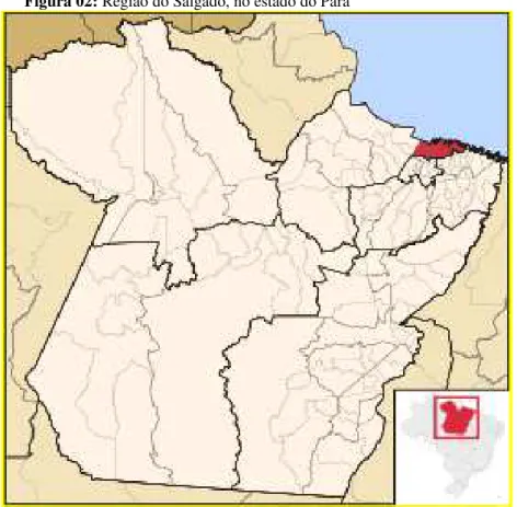 Figura 02: Região do Salgado, no estado do Pará 