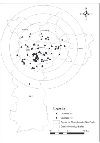 Figura 2 - Mapa de Clusters dos preços de lançamento 13 Fonte: Elaboração própria a partir dos dados da Embraesp.