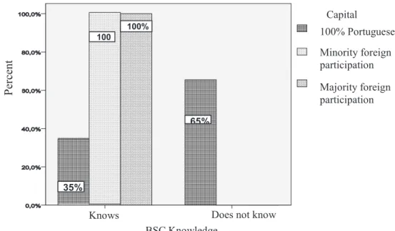 Figure 3 – BSC knowledge and capital variables.
