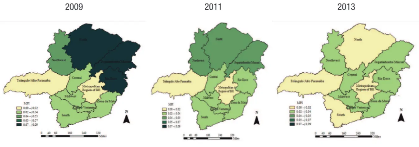 FIGURE 10  MULTIDIMENSIONAL POVERTY BY ADMINISTRATIVE REGIONS