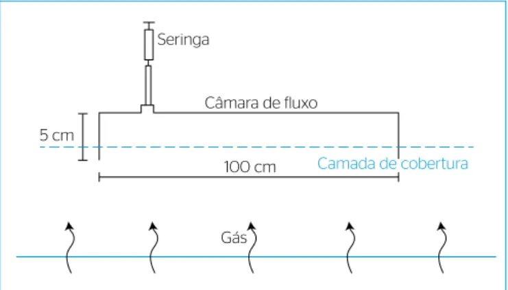 Figura 3 – Ilustração esquemática da câmara de fluxo utilizada.