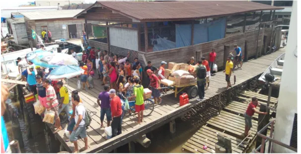 Figura 6 - Ponto de acesso dos barcos a motor para a RESEX de Mapuá 