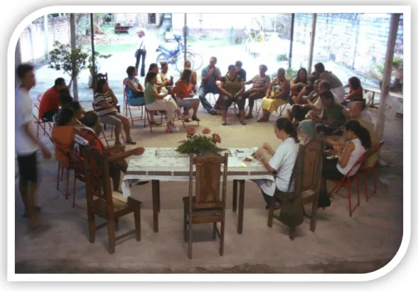 FIG. Nº. 1: Roda de Conversa Bate- papo Café com Pupunha’. Sede da Escola de  Samba  Unidos  da  Baixada,  no  ano  2005