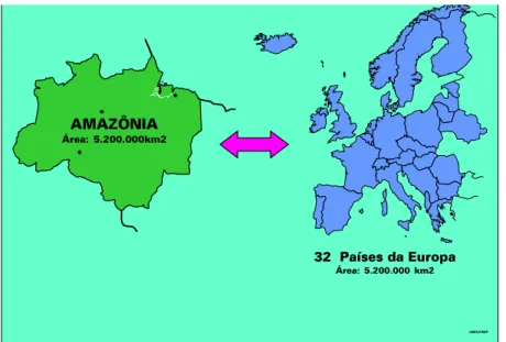 Figura 2 – Equiparação da Amazônia Legal com a Europa.