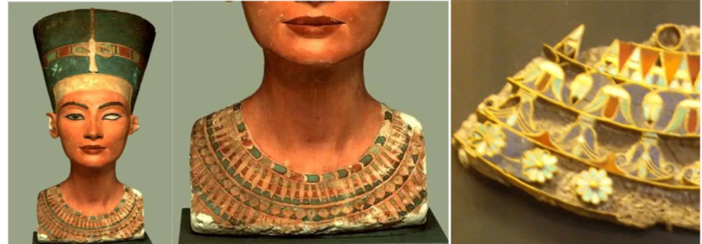 Figura 07: Busto  rainha Nefertiti da XVIII dinastia do Antigo Egito Fonte: http://arqueologiaegipcia.com.br/category/visualizar 