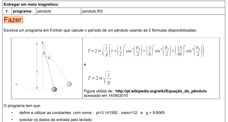 Figura obtida de:  http://pt.wikipedia.org/wiki/Equação_do_pêndulo  acessado em 14/06/2010