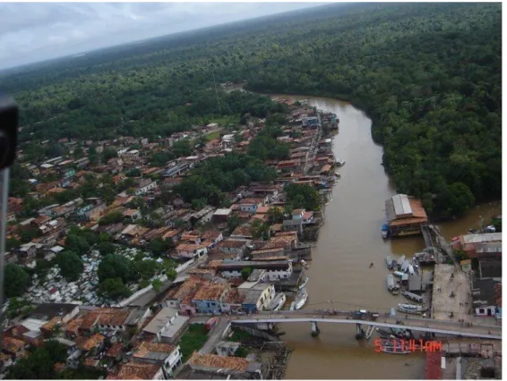 Figura 04: Vista aérea do município de São Sebastião da Boa Vista. 
