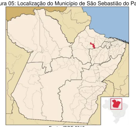 Figura 05: Localização do Município de São Sebastião do Pará .