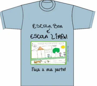 Ilustração 1 – Camisa utilizada pelos alunos no lançamento da campanha 