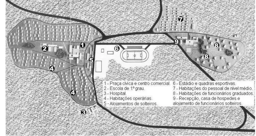 Figura 3: Planta geral da Vila Serra do Navio, Amapá.