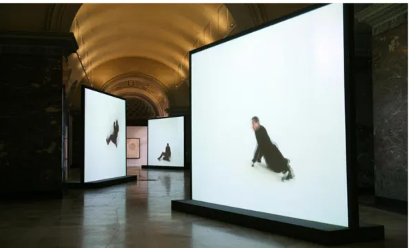 Figura 16: Retranslation (2005). Videointalação de Peterz Welz e William Forsythe no Museu  do Louvre