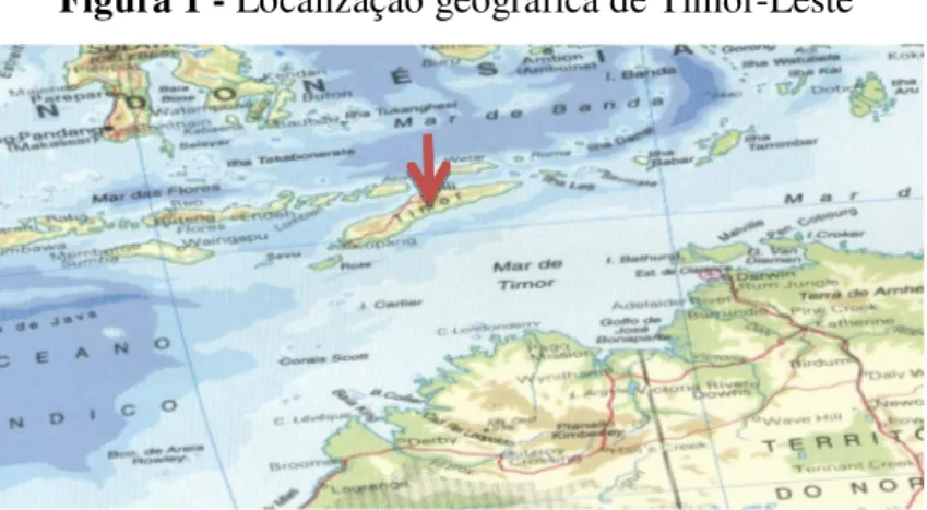 Figura 1 - Localização geográfica de Timor-Leste 