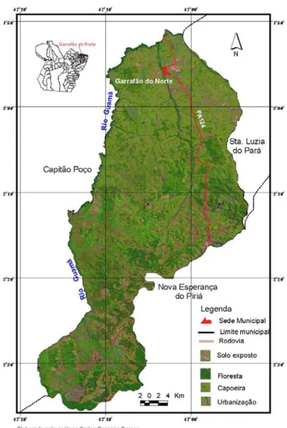 Figura 5 – Carta-Imagem do município de Garrafão do Norte no estado do Pará. 