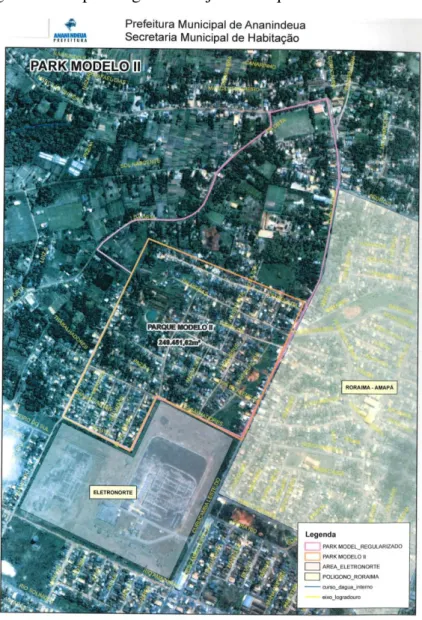 Figura 6  –  Mapa Imagem / Conjunto Parque Modelo II. 