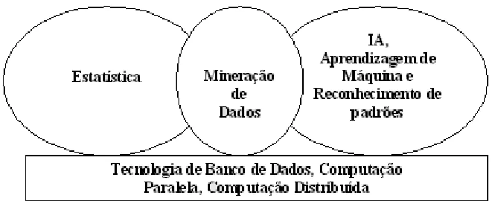 Figura 3.4 - Relação da mineração de dados com outras áreas 