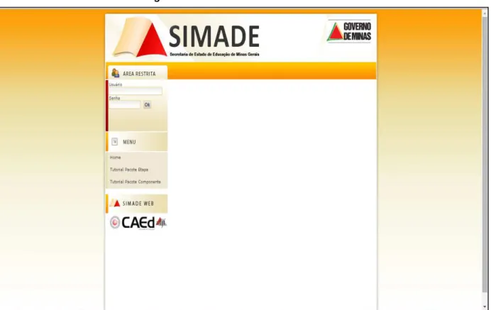 Figura 2 - Tela de acesso ao Portal Simade 