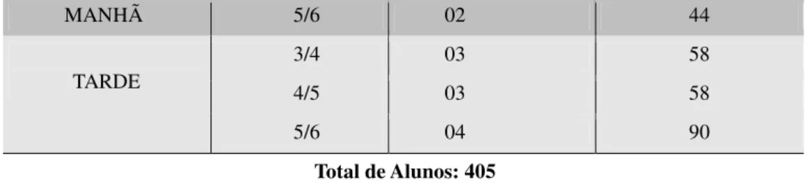 Tabela 12 - Matrículas nas turmas de 0 a 2 anos, horário integral na UMEI Timbiras  
