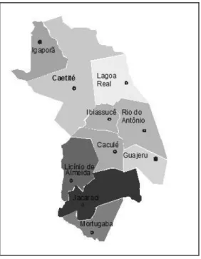 Figura 6- Mapa  municípios circunscritos à Direc 24 