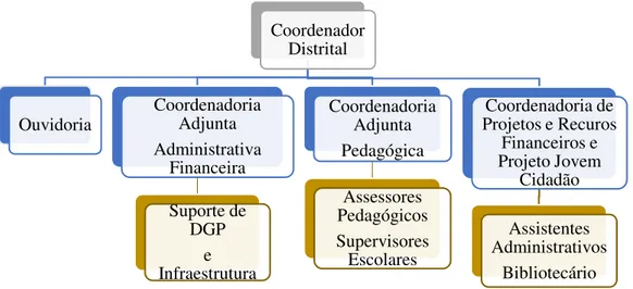 Figura 5 - Estrutura Administrativa das Coordenadorias Distritais (capital) 