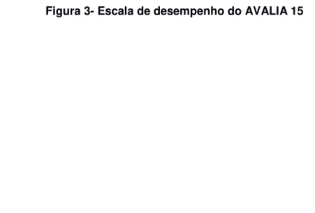 Figura 3- Escala de desempenho do AVALIA 15